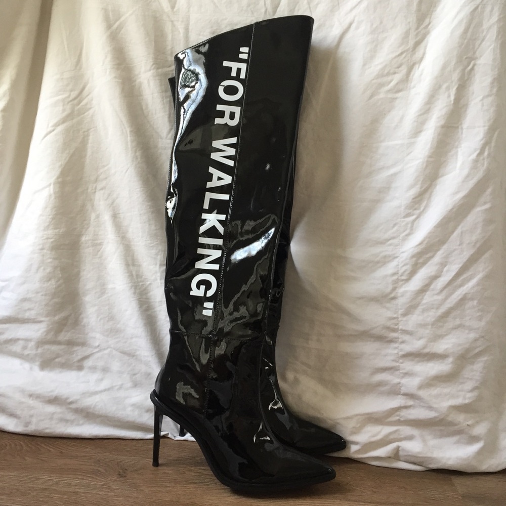Off White "For Walking" boots